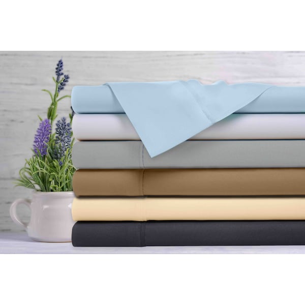 Bamboo Lavender Infused Scented 4-Piece Sheet Set - Queen - Silver